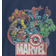 Fifth Sun Big Boys Avengers Team Retro Comic Short Sleeve T-Shirt - Navy