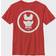 Fifth Sun Big Boy's Iron Man Mask Icon Short Sleeve T-Shirt - Red