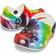 Crocs Kid's Classic Graphic Clog - Rainbow Tie Dye