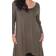 White Mark Makayla Tunic Top Plus Size - Dark Green