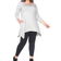 White Mark Makayla Tunic Top Plus Size - Grey