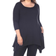 White Mark Makayla Tunic Top Plus Size - Dark Blue