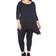 White Mark Makayla Tunic Top Plus Size - Dark Blue