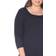 White Mark Makayla Tunic Top Plus Size - Dark Blue