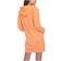 White Mark Women's Hooded Sweatshirt Dress - Orange