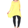 White Mark Makayla Tunic Top Plus Size - Yellow