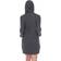 White Mark Women's Hooded Sweatshirt Dress - Charcoal