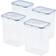 Lock & Lock Easy Essentials 4-Piece Rectangular Container Set Boîte de Cuisine 4pcs