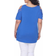 White Mark Bexley Tunic Top Plus Size - Blue