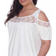 White Mark Bexley Tunic Top Plus Size - White