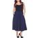 White Shark Tasmin Flare Midi Skirt - Navy