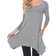 White Mark Women's Makayla Tunic Top - Charcoal