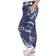 White Mark Tie Dye Harem Pants Plus size - Blue