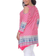 White Mark Women's Cold-Shoulder Shark-Bite Tunic Plus Size - Fuchsia/White