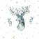 RoomMates Watercolor Winter Deer Peel and Stick Giant Wall Decal