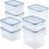 Lock & Lock Easy Essentials 14-Piece Rectangular Container Set Boîte de Cuisine 14pcs