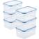 Lock & Lock Easy Essentials 6-Piece 20-Ounce Container Set Boîte de Cuisine 6pcs 0.5L