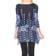 White Mark Women's Rella Tunic Top - Black Bubbles
