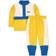Kuling x Maja Mama Colorblock Tracksuits - Lemon/ Klein Blue