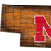 Fan Creations Nebraska Huskers Distressed State with Logo Sign Board