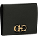 Ferragamo Leather Folding Wallet Woman Black