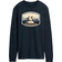 Airwaves Yellowstone Mountain Scene Long Sleeve T-shirt - Blue