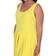 White Mark Women's Pleated Fit & Flare Dress Plus Size - Yellow