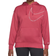Nike Therma-FIT Fleece Logo Hoodie Women - Pomegranate/White