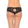 Hanky Panky Signature Lace Crotchless Cheeky Hipster - Black