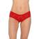 Hanky Panky Signature Lace Crotchless Cheeky Hipster - Red