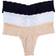 Cosabella Never Say Never Cutie Lr Thong 3-Pack - Black/Blush/White