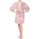 MeMoi Crushed Velvet Kimono Robe - Rose