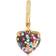 Kate Spade My Love Glitter Heart Huggies - Gold/Multicolour