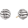 David Yurman Sculpted Cable Stud Earrings - Silver/Gold