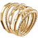 David Yurman Stax Wide Ring - Gold/Diamonds