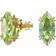 Swarovski Gema Stud Earrings - Gold/Green