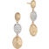 Marco Bicego Diamond Siviglia Earrings in 18K Yellow Gold