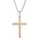 Lynx Cross Pendant Necklace - Silver/Gold