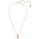 Swarovski Sparkling Dance Oval Necklace - Rose Gold/Red