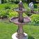 Sunnydaze Decor 2 Tier Curved Plinth Water Fountain