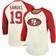 Majestic Threads San Francisco 49ers Vintage Raglan 3/4-Sleeve Deebo Samuel 19. Sr