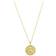 David Yurman Initial A to Z Charm Necklace - Gold/Diamonds