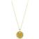 David Yurman Initial Charm Necklace - Gold/Diamonds