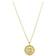 David Yurman Initial A to Z Charm Necklace - Gold/Diamonds