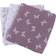 Ely's & Co. Lavender Butterfly Design Cotton Muslin Swaddle Blanket 3-pack