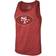 Majestic Threads Scarlet San Francisco 49ers Tri-Blend Tank Top George Kittle 85. Sr