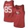 Majestic Threads Scarlet San Francisco 49ers Tri-Blend Tank Top George Kittle 85. Sr