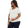 Motherhood Plus Size Ruched T-Shirt Light Grey Spacedye