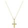 David Yurman Cable Collectibles Cross Necklace - Gold/Diamonds