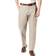 Dockers Signature Lux Cotton Classic Fit Creased Stretch Khaki Pants - Cloud